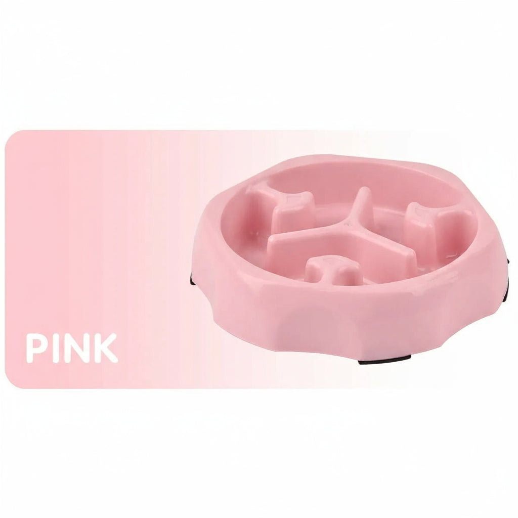 Slow Feeder Pet Bowl – Anti-Choking Food & Water Dish