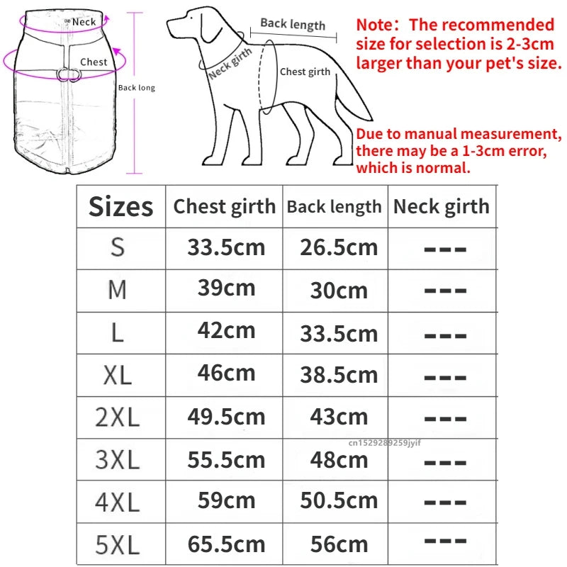 Waterproof Warm Dog Coat – Winter Jacket for All Sizes