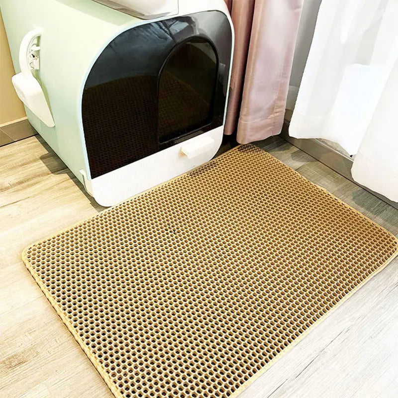 Double Layered Litter-Trapping Cat Mat