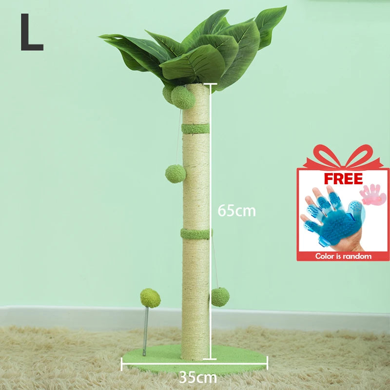 65cm Cat Scratching Post – Sisal Rope Tree with Toys