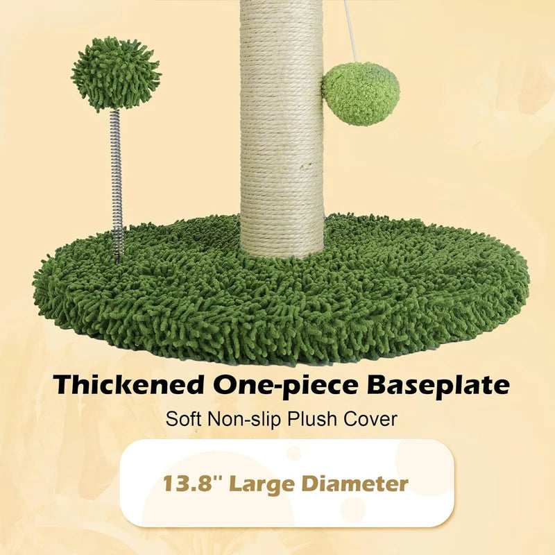 65cm Cat Scratching Post – Sisal Rope Tree with Toys