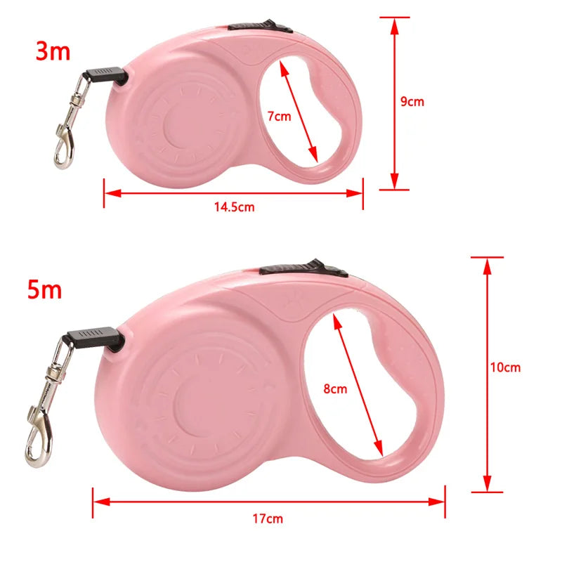 Retractable Dog Leash – 3M/5M Extending Lead