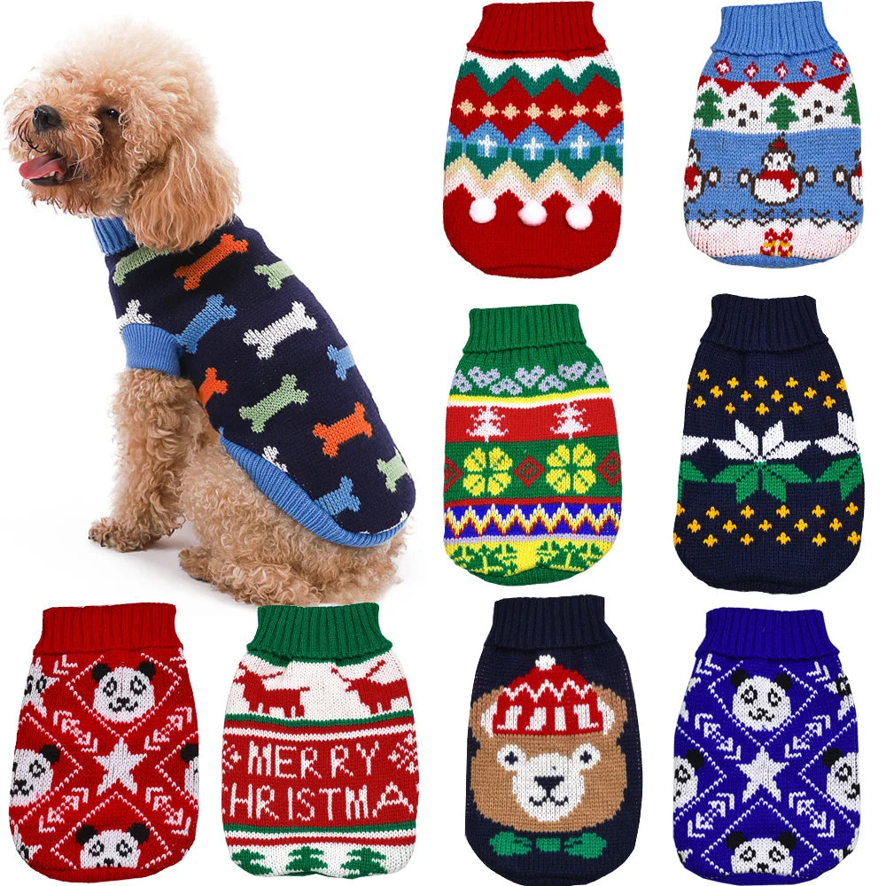 Festive Knit Pet Sweaters (for Cats & Small Dogs)