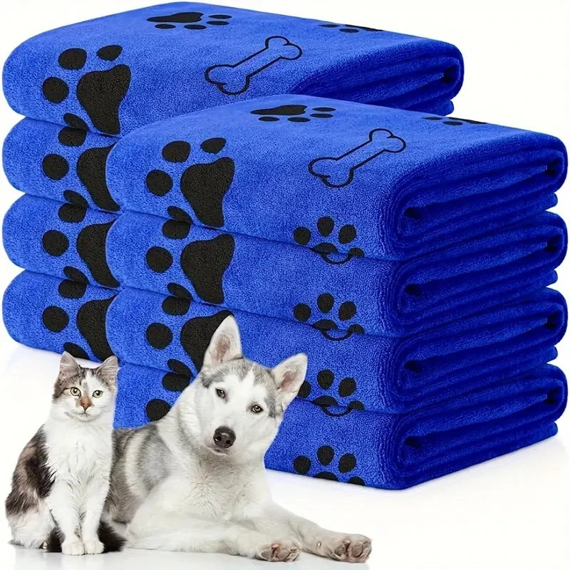Two Soft Microfiber Dog Towels