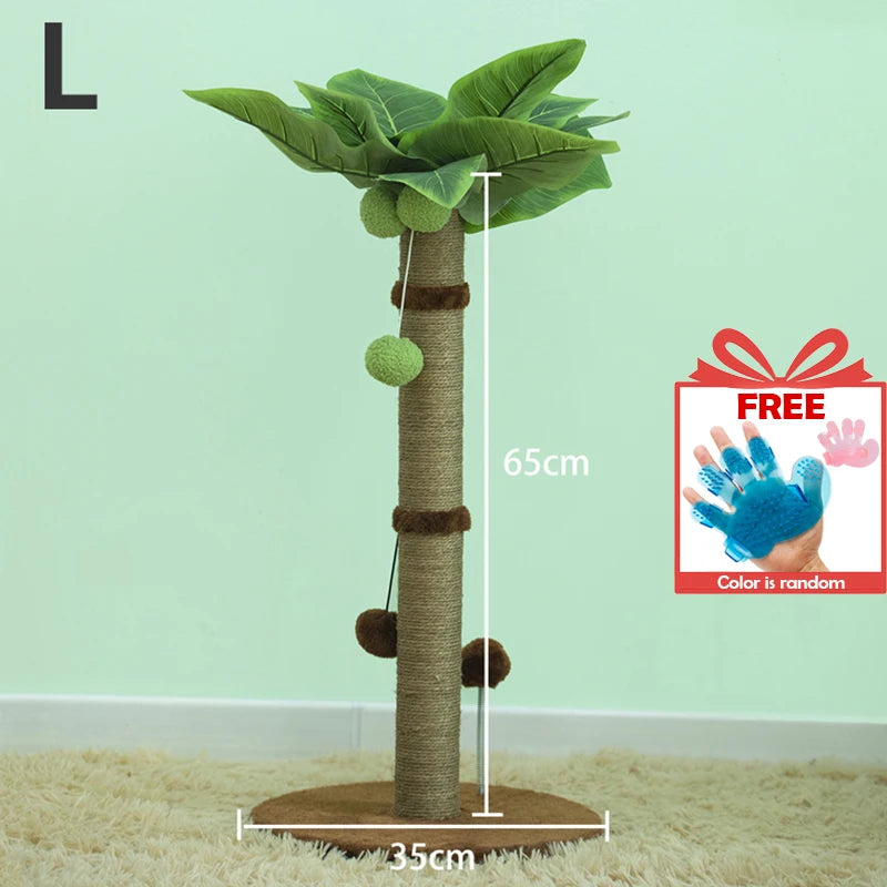 65cm Cat Scratching Post – Sisal Rope Tree with Toys