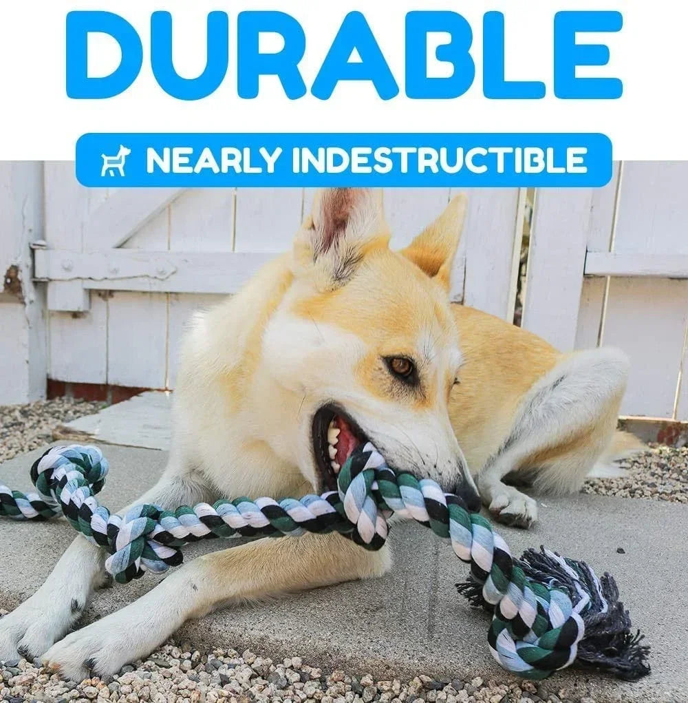 Giant Rope Dog Toy – 42" Indestructible Chew Toy