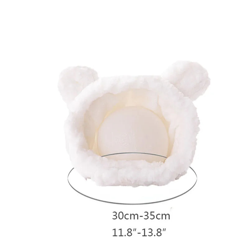 Cozy Critter Ears Pet Hats (Bear and Rabbit)