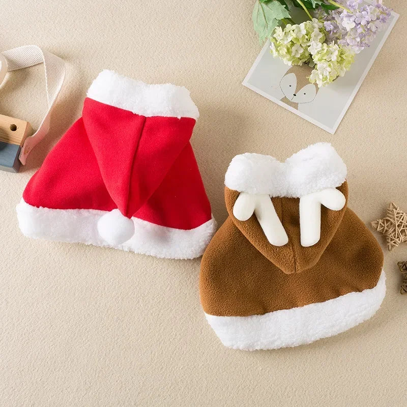 Christmas Cat Cloak – Santa & Reindeer
