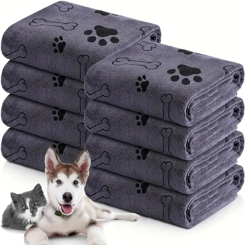 Two Soft Microfiber Dog Towels