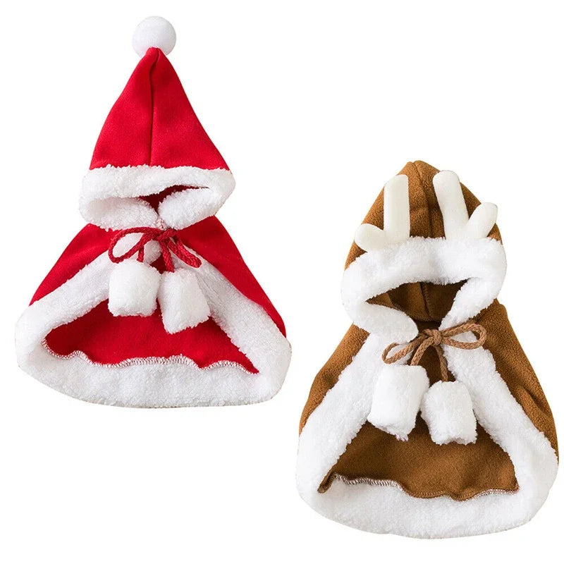 Christmas Cat Cloak – Santa & Reindeer