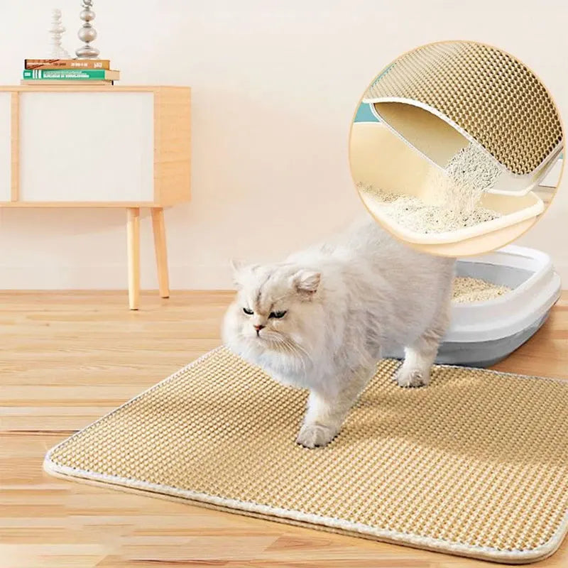 Double Layered Litter-Trapping Cat Mat