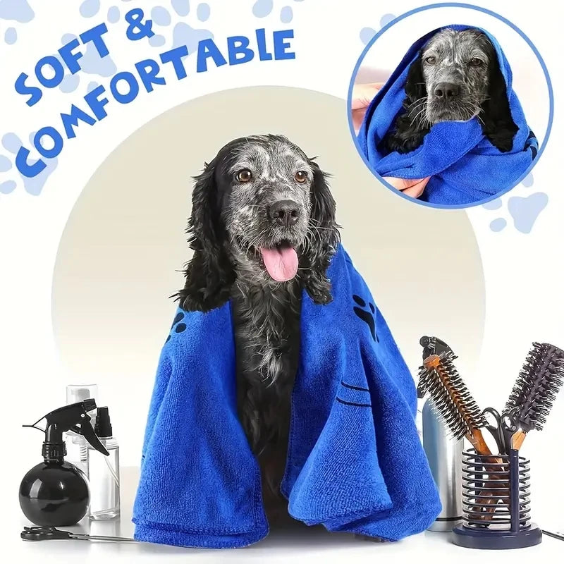 Two Soft Microfiber Dog Towels