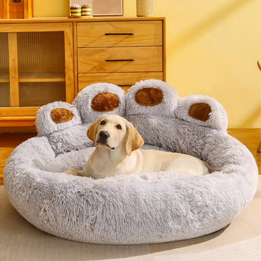 Plush Dog & Cat Sofa Bed – Warm, Washable Pet Bed