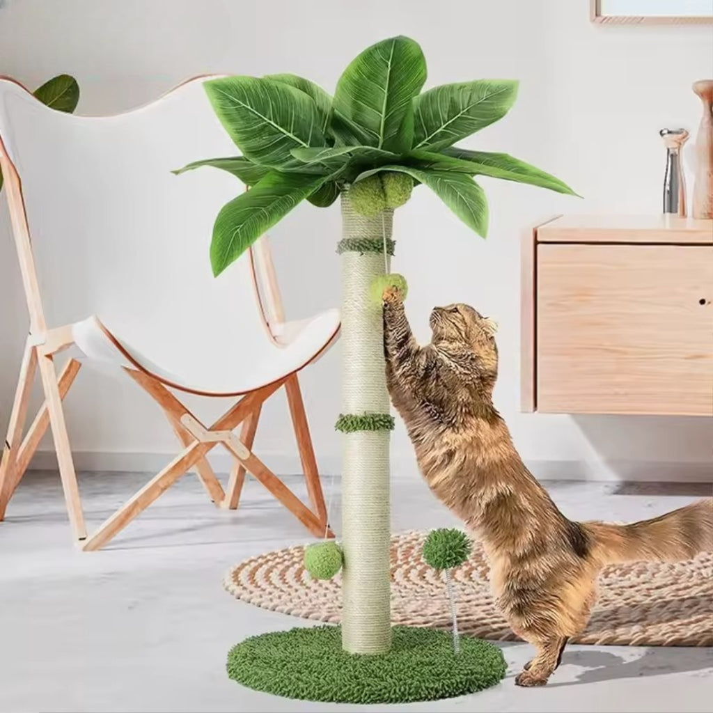 65cm Cat Scratching Post – Sisal Rope Tree with Toys