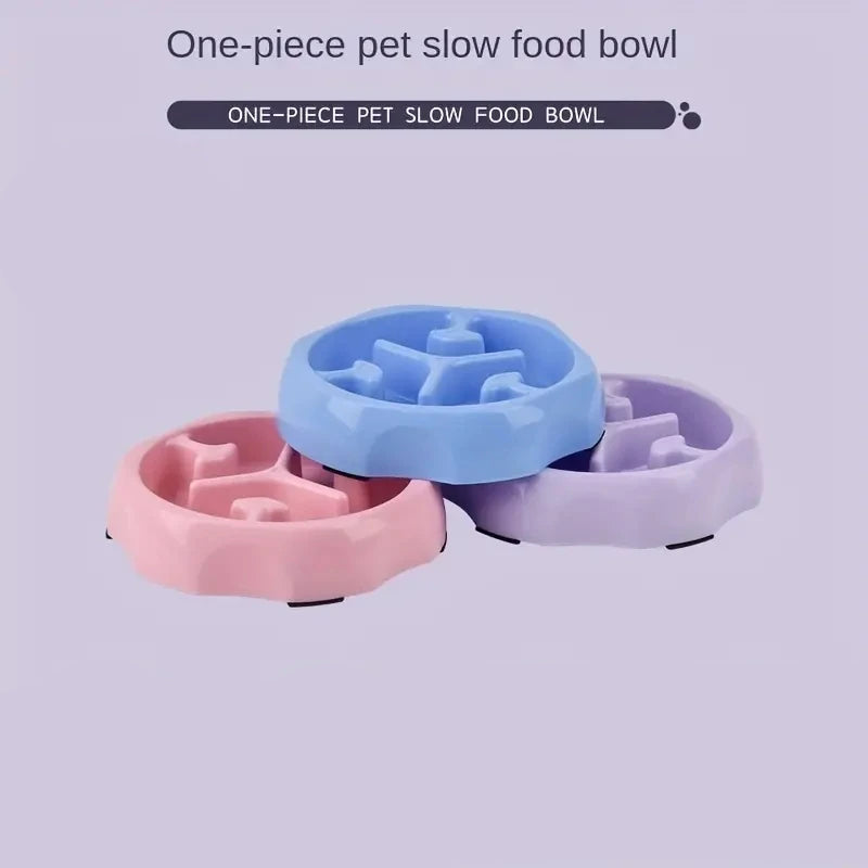 Slow Feeder Pet Bowl – Anti-Choking Food & Water Dish