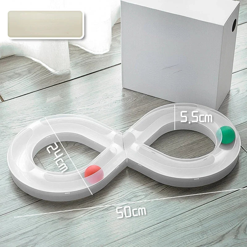 Cat Turntable Play Set – Tunnel & Teaser Toy