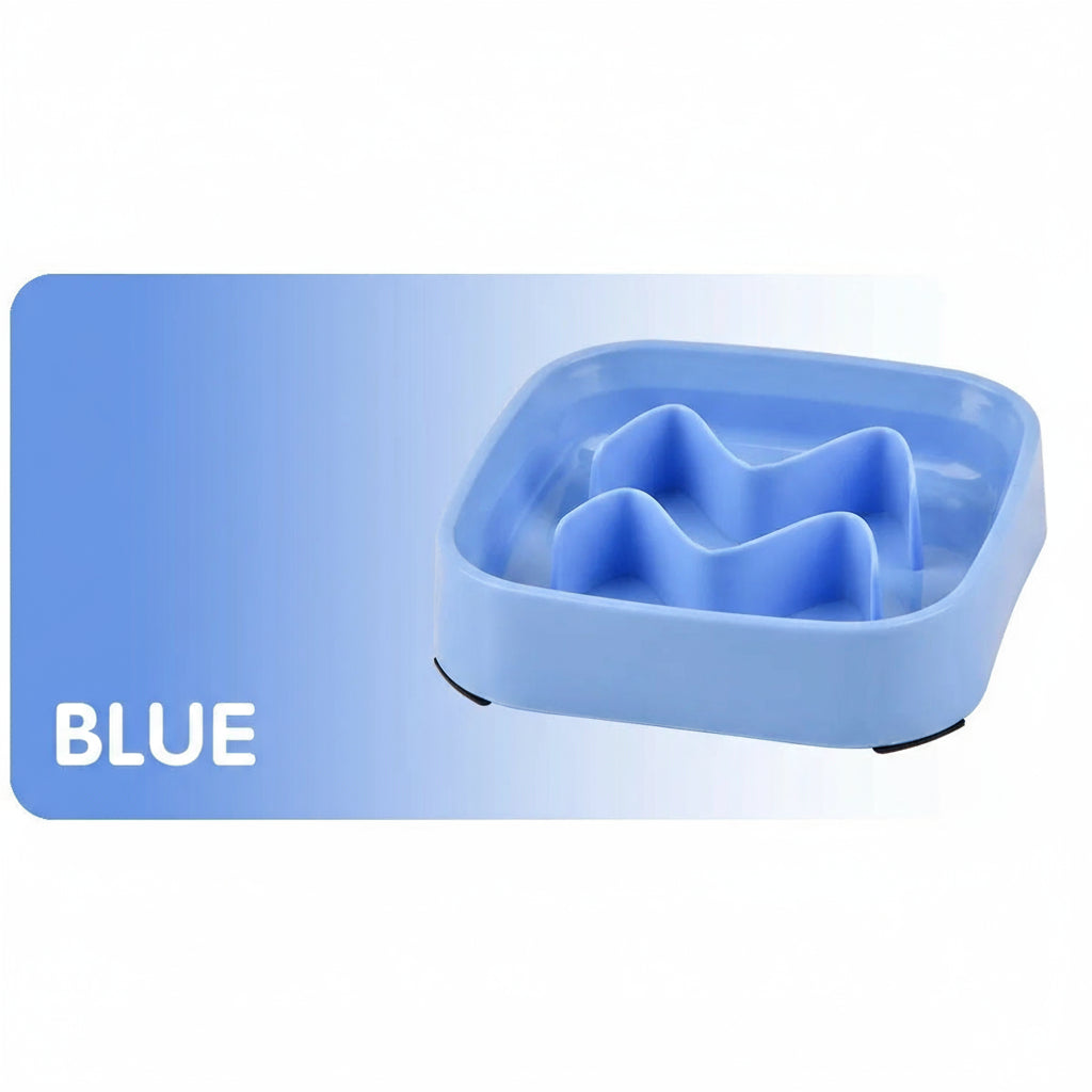 Slow Feeder Pet Bowl – Anti-Choking Food & Water Dish