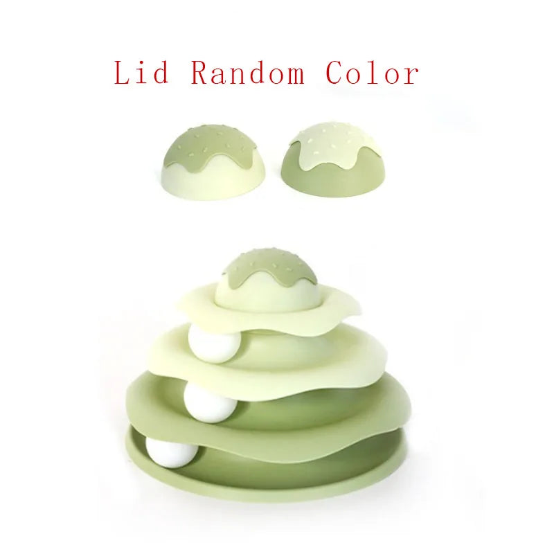 Cat Turntable Play Set – Tunnel & Teaser Toy