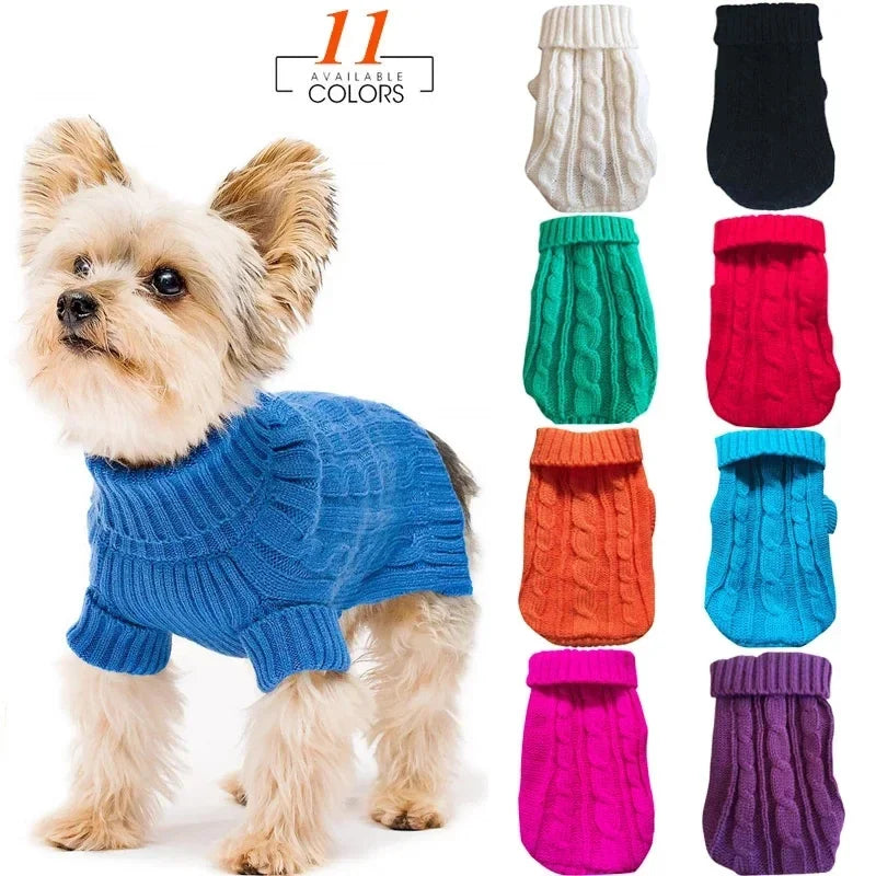 Cute Knit Doggy Sweater (Colors!)