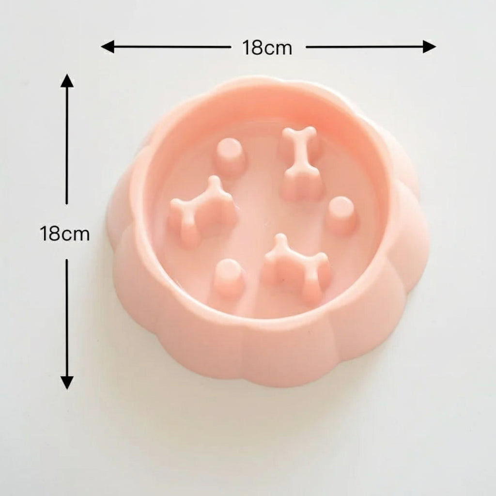 Slow Feeder Pet Bowl – Anti-Choking Food & Water Dish