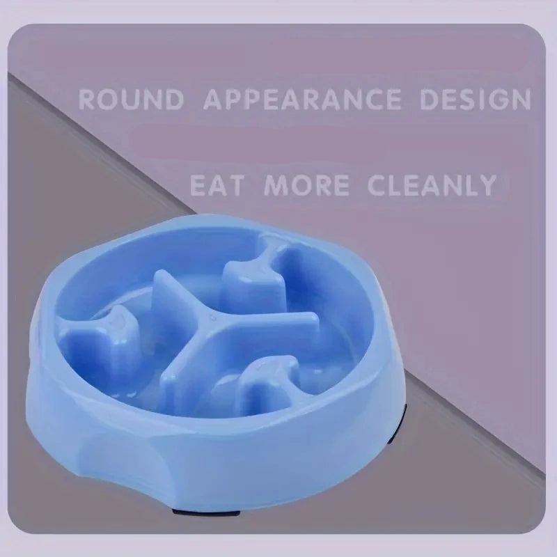 Slow Feeder Pet Bowl – Anti-Choking Food & Water Dish