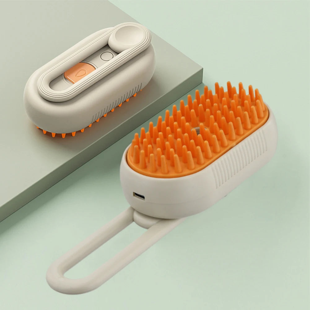 3-in-1 Electric Pet Grooming Steam Brush