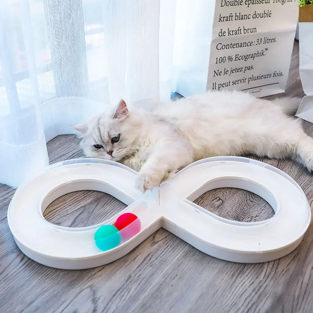 Cat Turntable Play Set – Tunnel & Teaser Toy