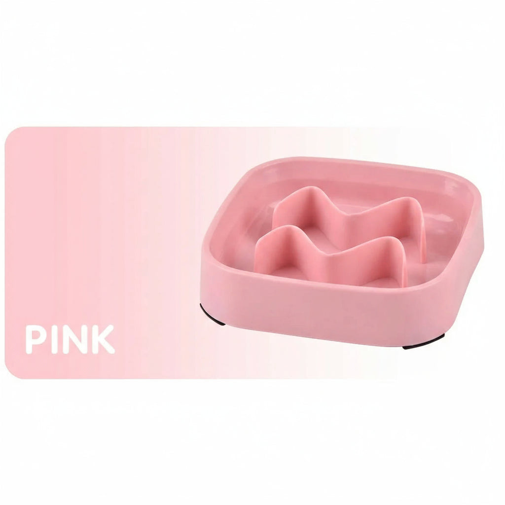 Slow Feeder Pet Bowl – Anti-Choking Food & Water Dish