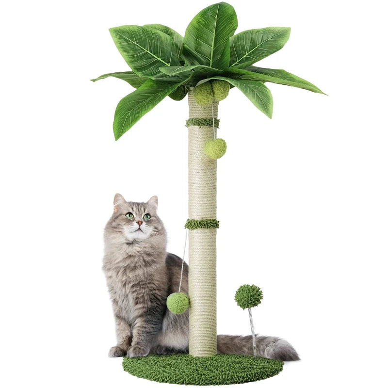 65cm Cat Scratching Post – Sisal Rope Tree with Toys