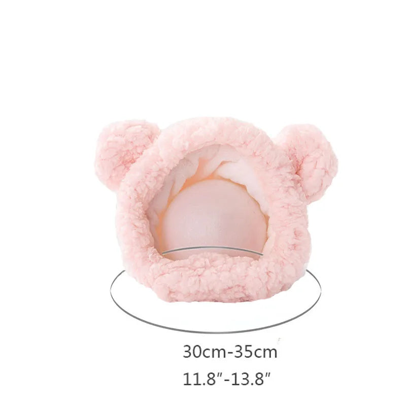 Cozy Critter Ears Pet Hats (Bear and Rabbit)