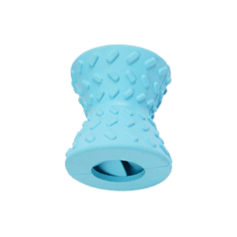 Rubber Hourglass Treat Dispensing Chew Toy