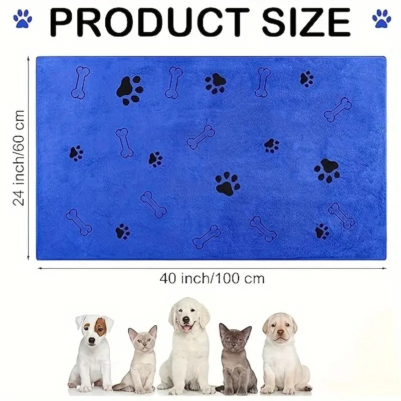 Two Soft Microfiber Dog Towels