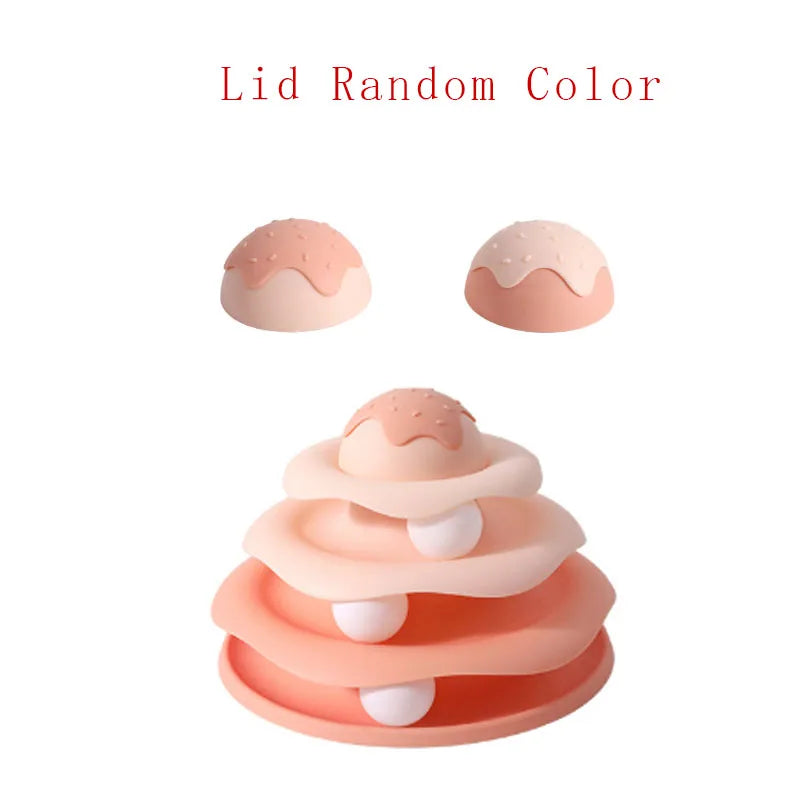 Cat Turntable Play Set – Tunnel & Teaser Toy