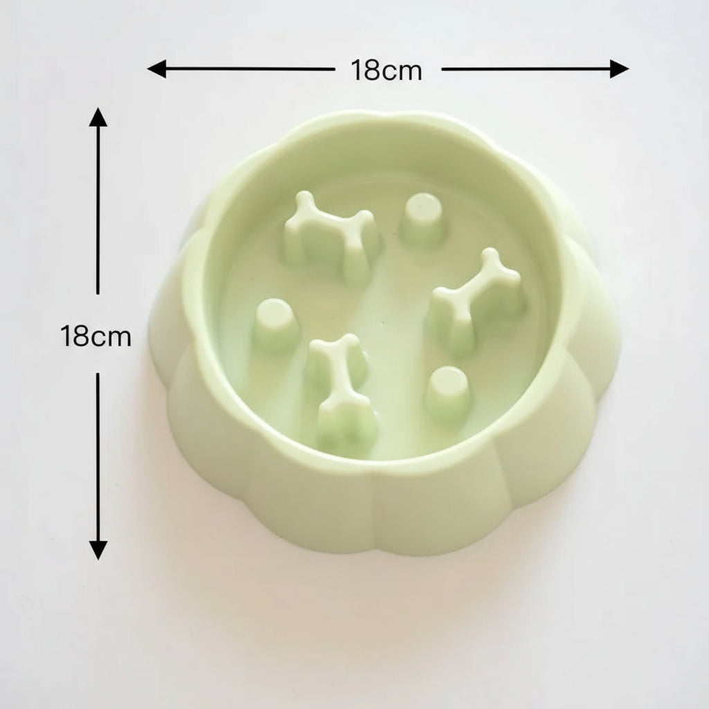 Slow Feeder Pet Bowl – Anti-Choking Food & Water Dish