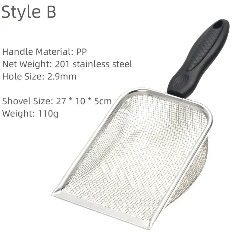 Stainless Steel Cat Litter Scoop