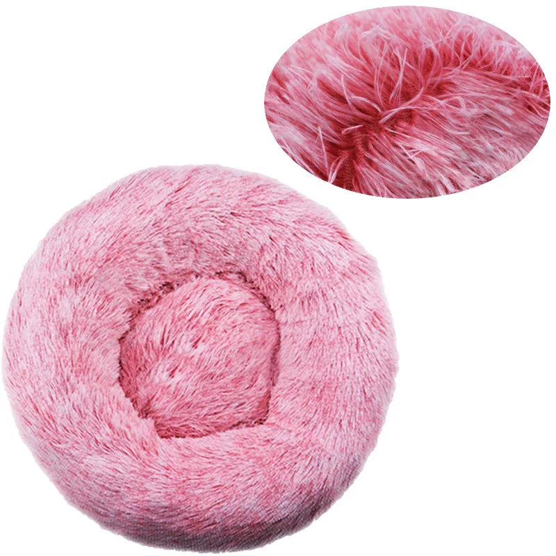 Plush Round Pet Bed