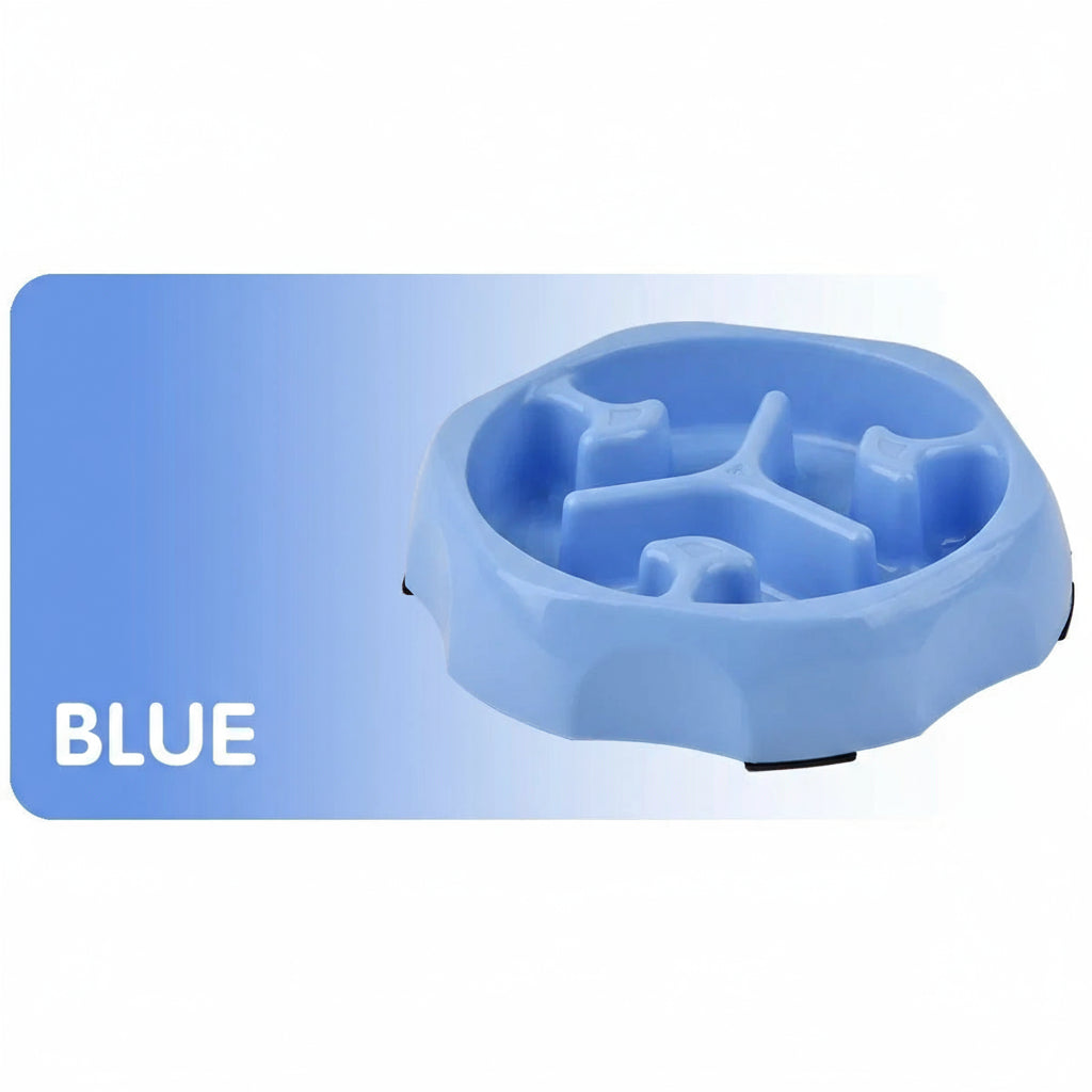Slow Feeder Pet Bowl – Anti-Choking Food & Water Dish
