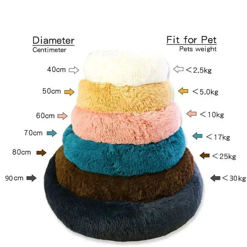 Plush Round Pet Bed