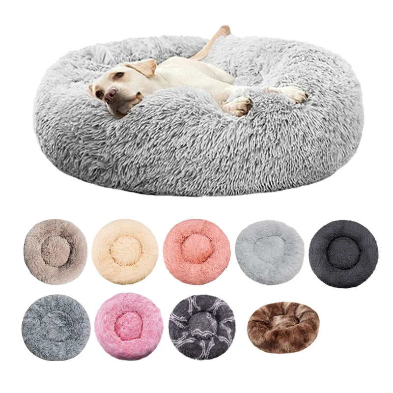 Plush Round Pet Bed