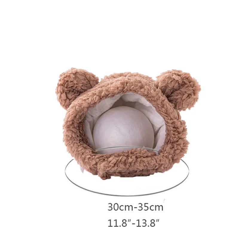 Cozy Critter Ears Pet Hats (Bear and Rabbit)