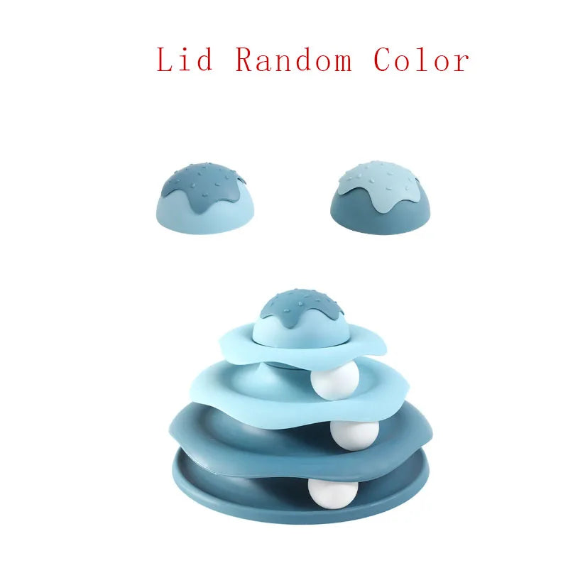 Cat Turntable Play Set – Tunnel & Teaser Toy