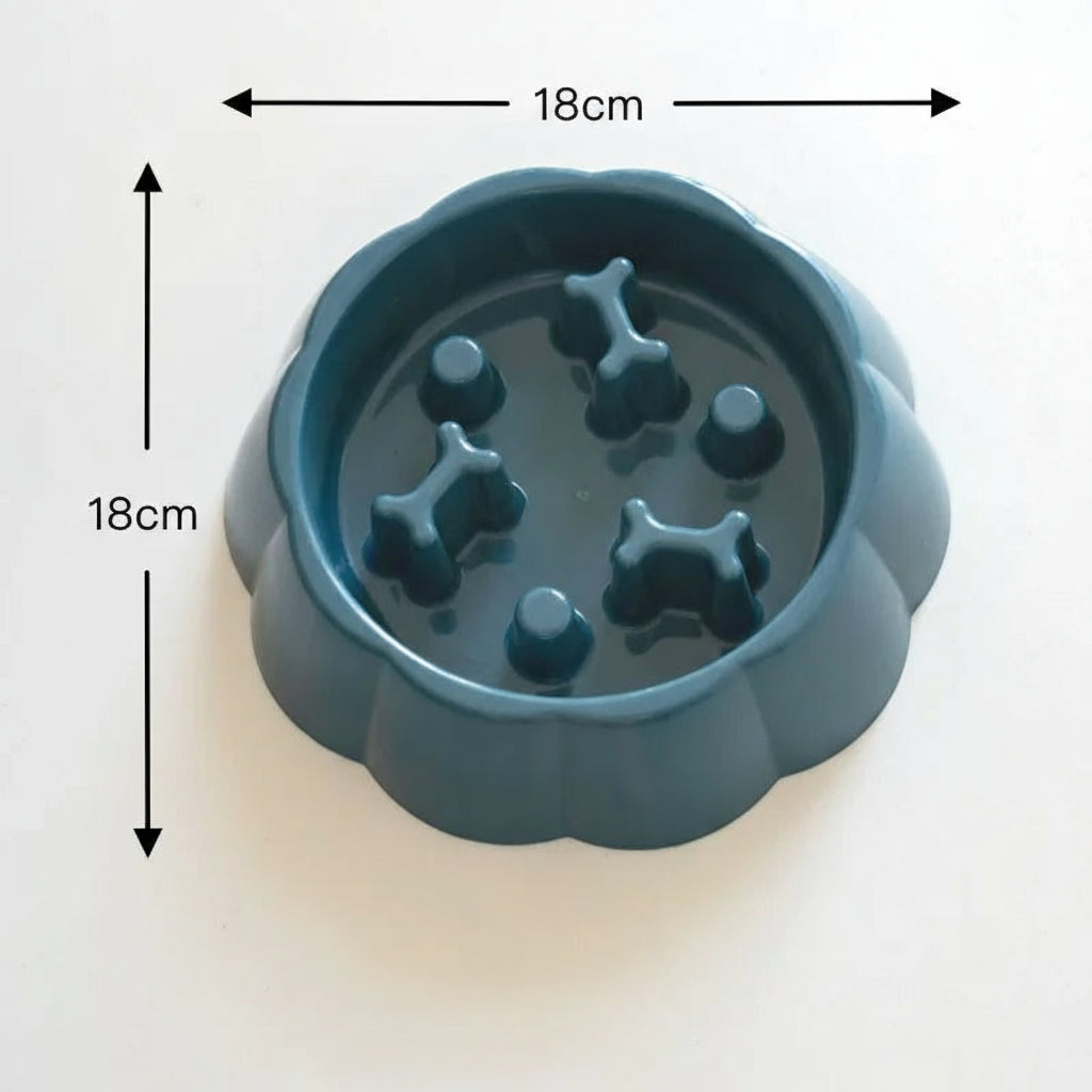 Slow Feeder Pet Bowl – Anti-Choking Food & Water Dish